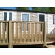 Open wooden terrace Mobile home